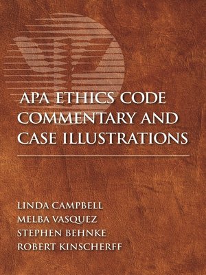 cover image of APA Ethics Code Commentary and Case Illustrations